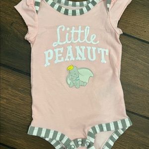 Disney Dumbo Little Peanut Onesie. Size 0-3.